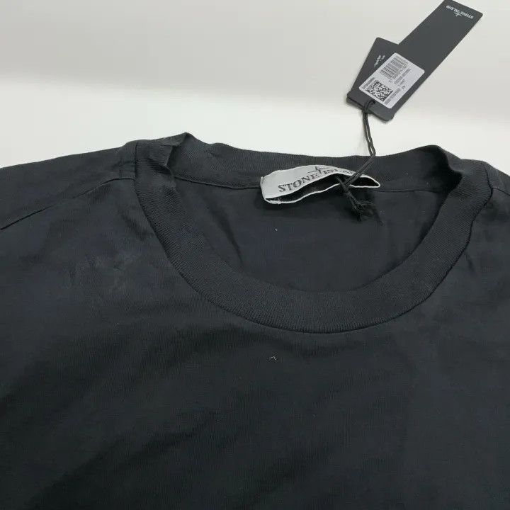 Stone Island Stone Island Black Logo Cotton TShirt -2506 Size US XL / EU 56 / 4 - 4 Thumbnail