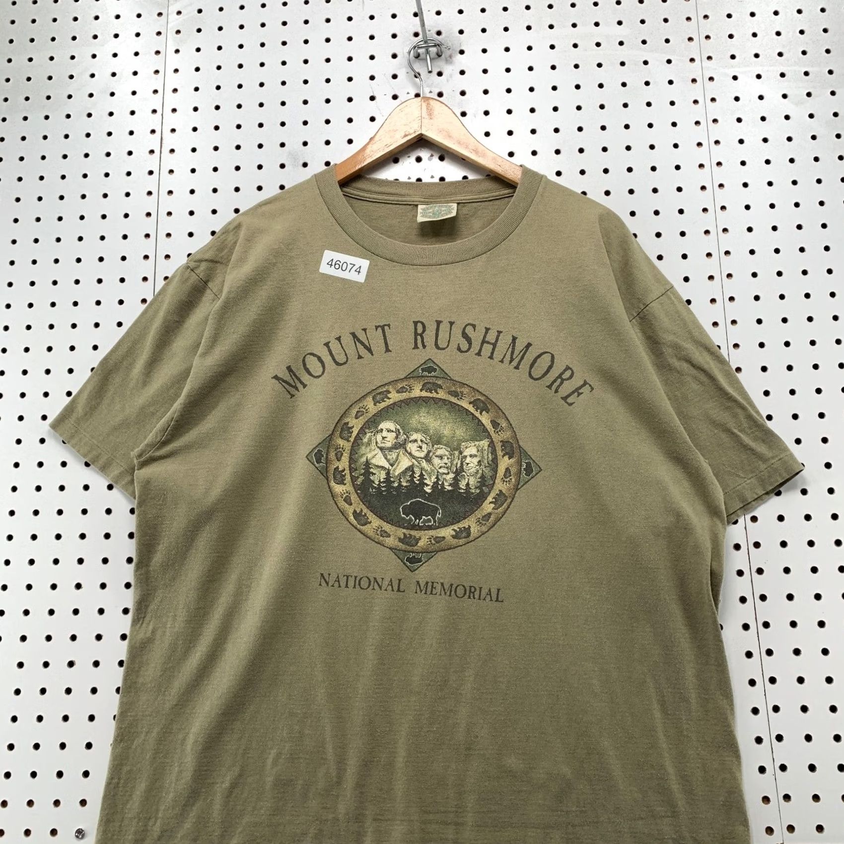FRED VINTAGE Fred Harvey Mount Rushmore Shirt Mens XL Brown USA 90s Nature Outdoor Cotton Crew Neck Short Sleeve T-Shirt Size US XL / EU 56 / 4 - 4 Thumbnail