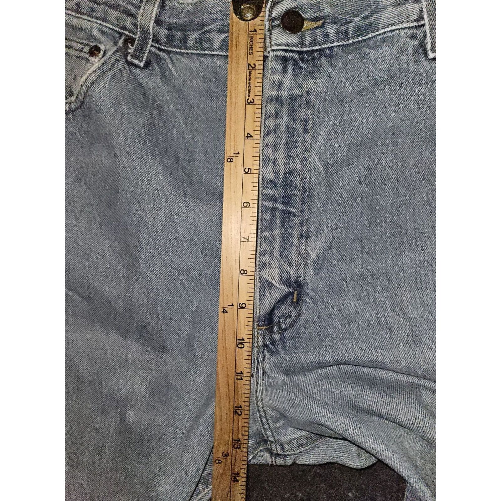 Carhartt Carhartt Jeans Men 40x34 Straight Distressed Blue Denim 90s Logo Workwear Size US 40 / EU 56 - 4 Thumbnail