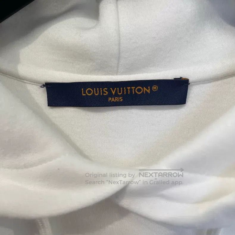 Louis Vuitton Louis Vuitton Hooded sweatshirt with logo embroidered pear Size US L / EU 52-54 / 3 - 4 Thumbnail