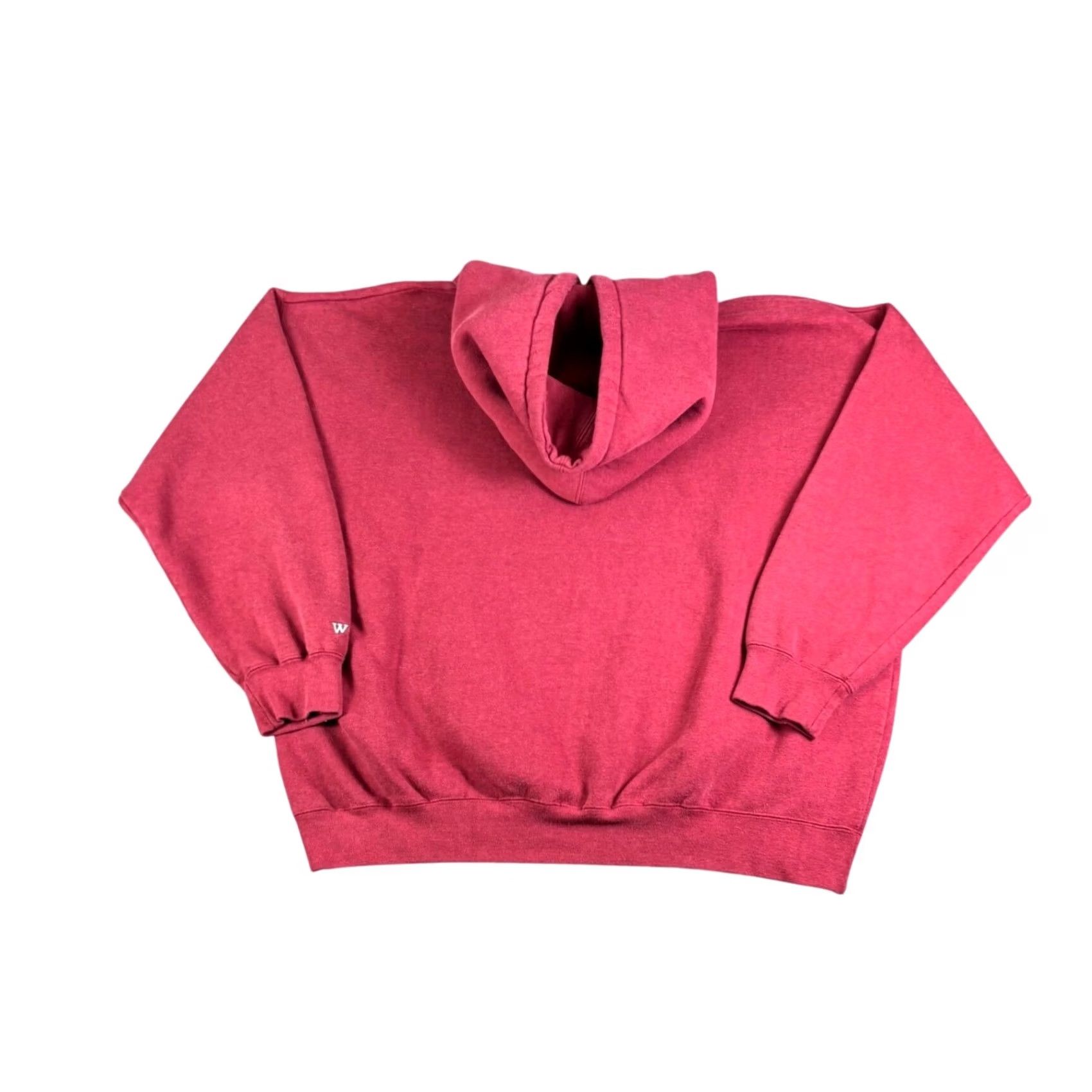 Vintage VINTAGE Wolf Athletic Golf Hoodie XL Red Embroidered Sweatshirt Men Pullover Hooded Size US XL / EU 56 / 4 - 2 Thumbnail