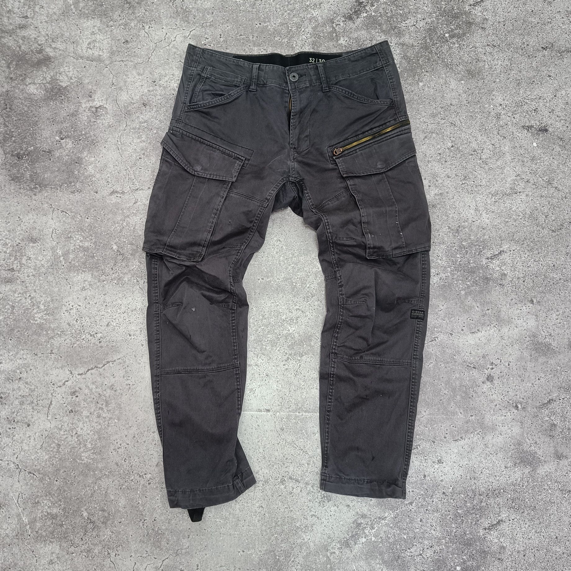 G-Star G-STAR RAW CARGO ROVIC DENIM AVANT GARDE MULTI POCKET PANTS Size US 34 / EU 50 - 1 Thumbnail