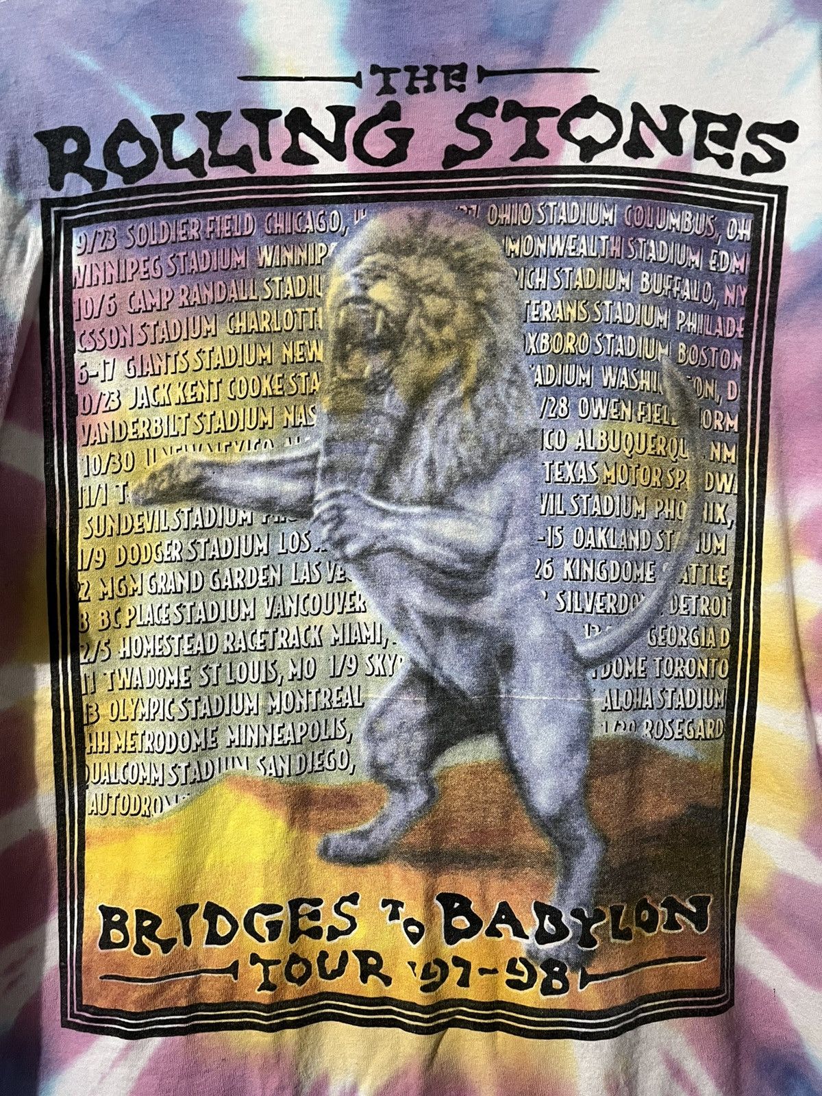 Band Tees Vintage Tee Rolling Stones 97 - 98 Tour Size US XL / EU 56 / 4 - 4 Thumbnail
