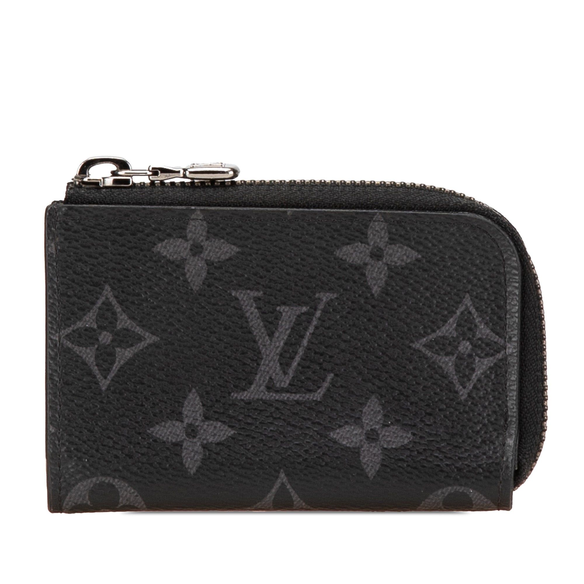 Louis Vuitton Louis Vuitton Monogram Eclipse Zippy Coin Purse Black Size ONE SIZE - 1 Thumbnail