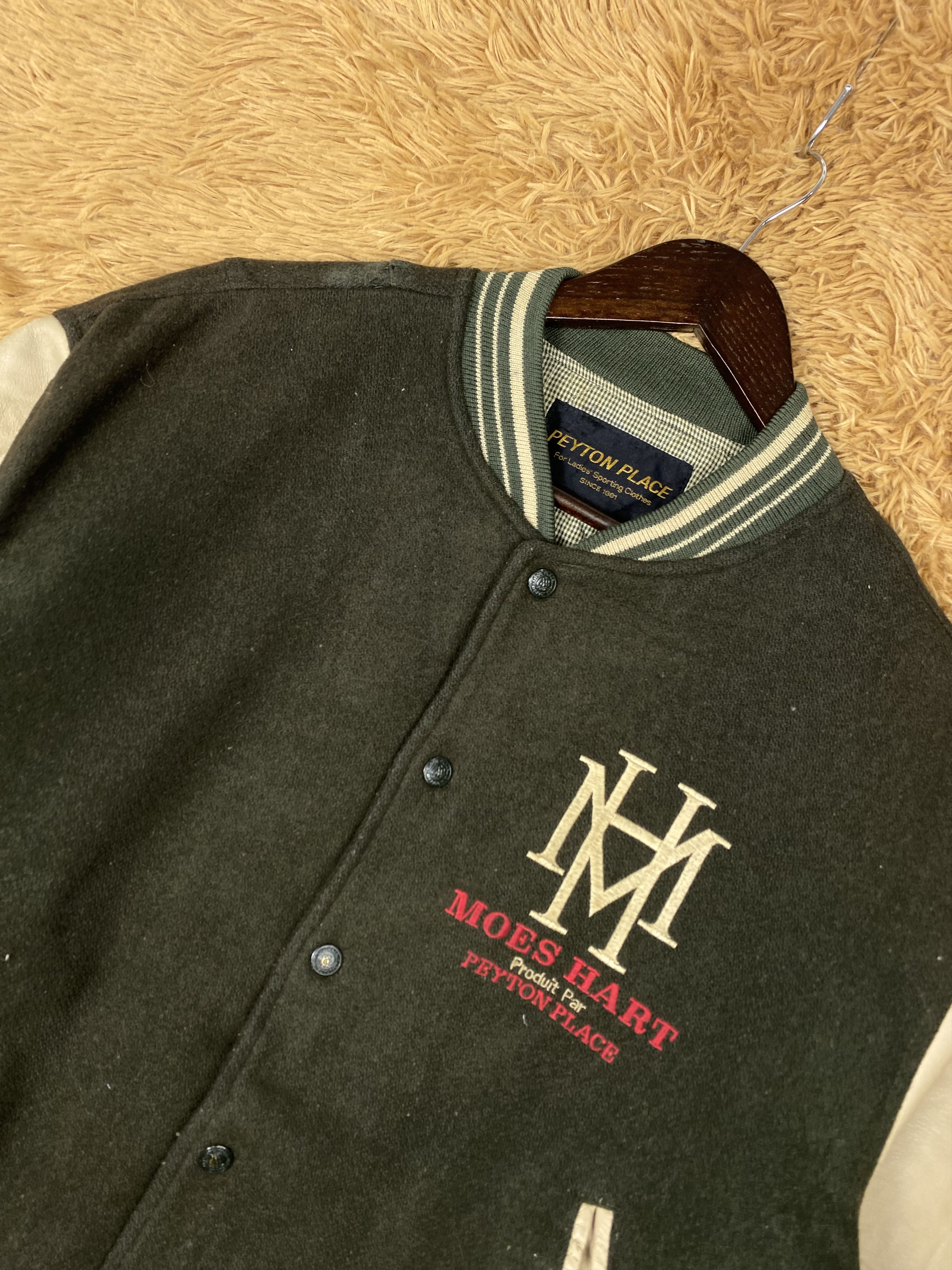 PPFM Vintage PPFM Peyton Place Leather Sleeve Varsity DJ0291 Size US M / EU 48-50 / 2 - 2 Thumbnail