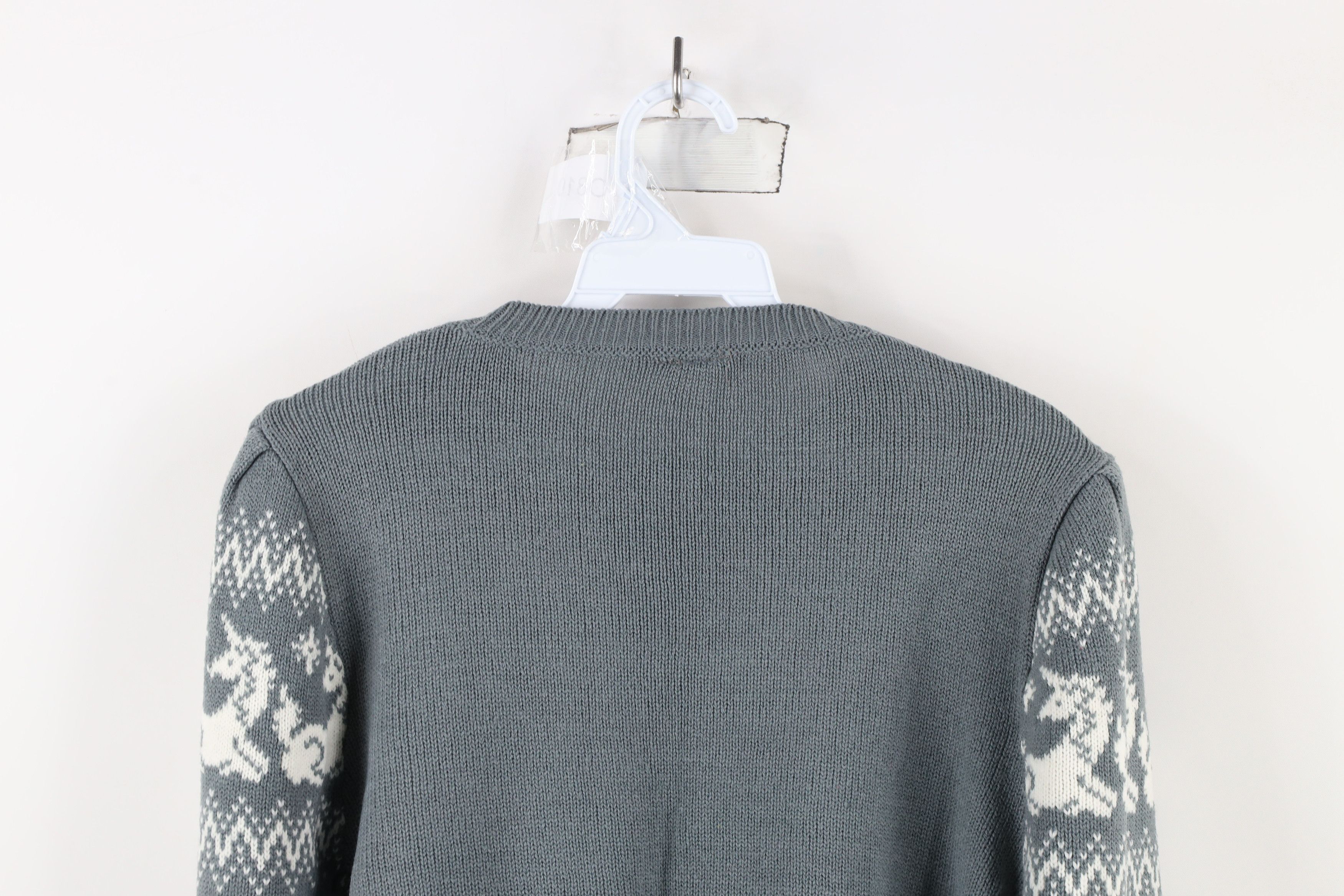 Vintage Vintage 80s 90s Fairy Kei Kawaii Unicorn Knit Sweater Size M / US 6-8 / IT 42-44 - 8 Thumbnail