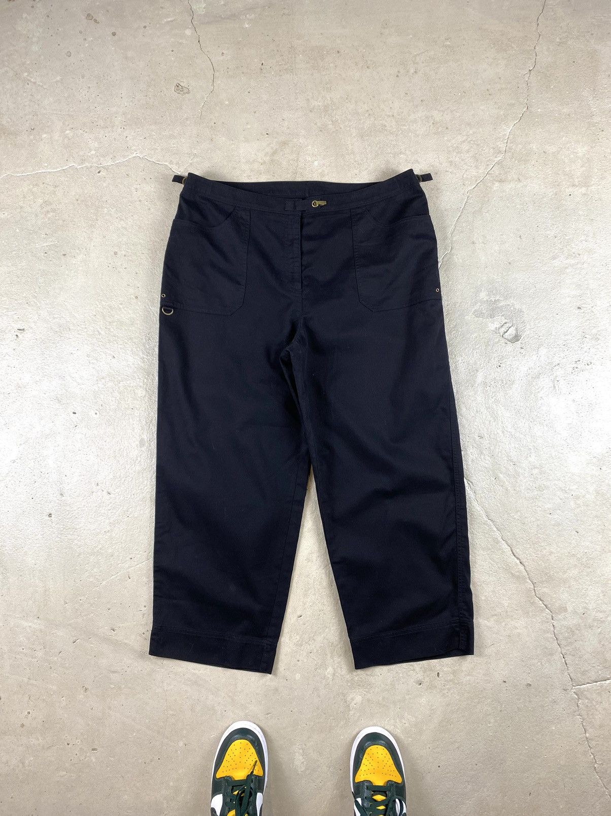 Ralph Lauren Y2K Vintage Ralph Lauren Buggy Pants Black Hype Size US 38 / EU 54 - 1 Thumbnail