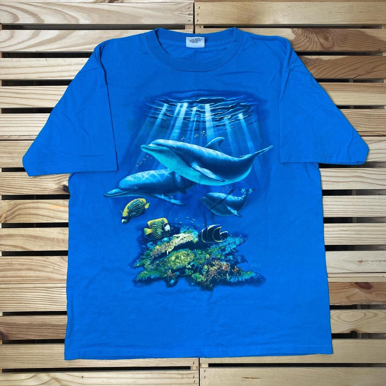 Other Vintage Marine Life Blue Dolphin Nature Tee Size XL Size US XL / EU 56 / 4 - 1 Thumbnail