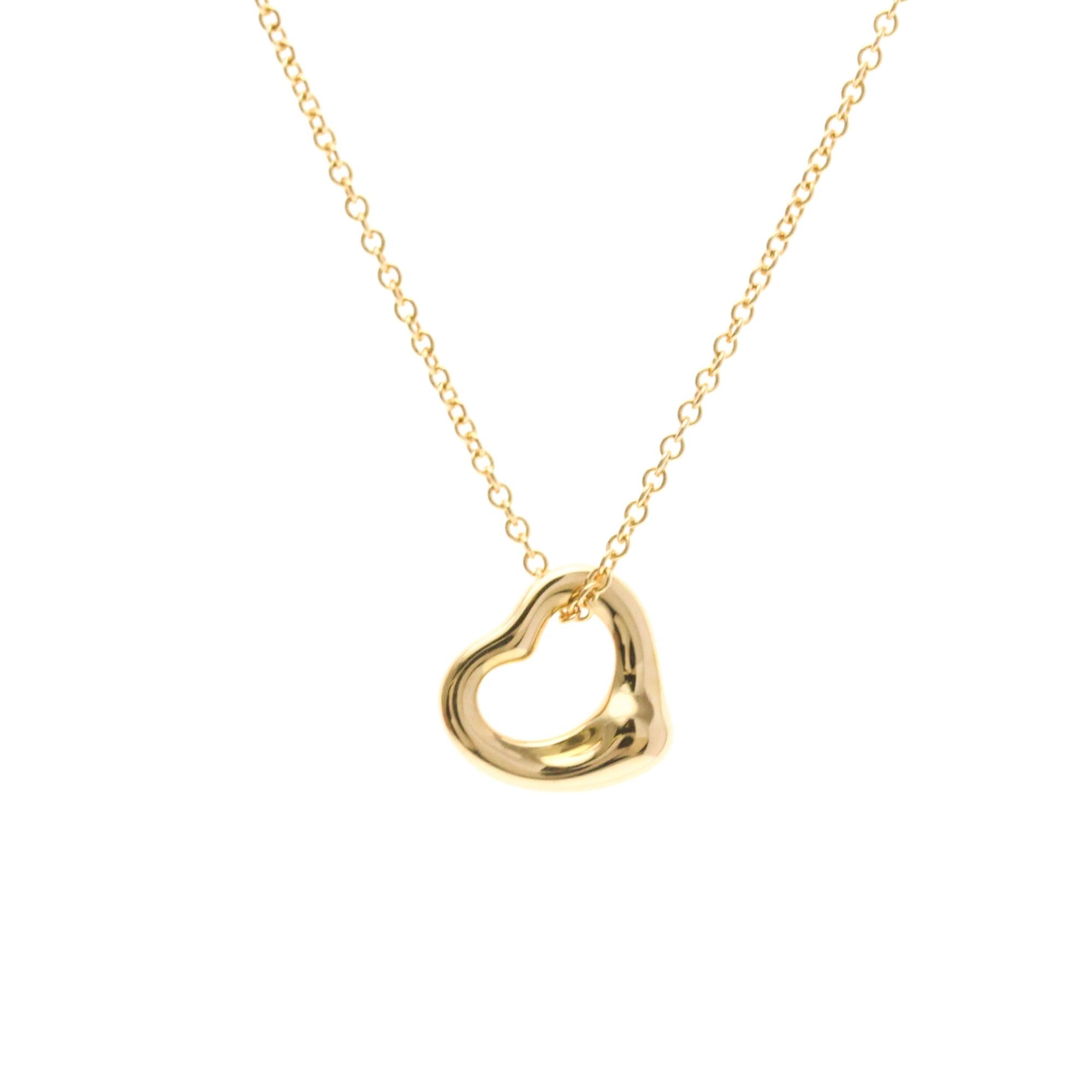 Tiffany & Co. Tiffany Open Heart Pink Gold (18K) No Stone Women,Men Fashion Pendant Necklace (Pink Gold) Size ONE SIZE - 1 Thumbnail