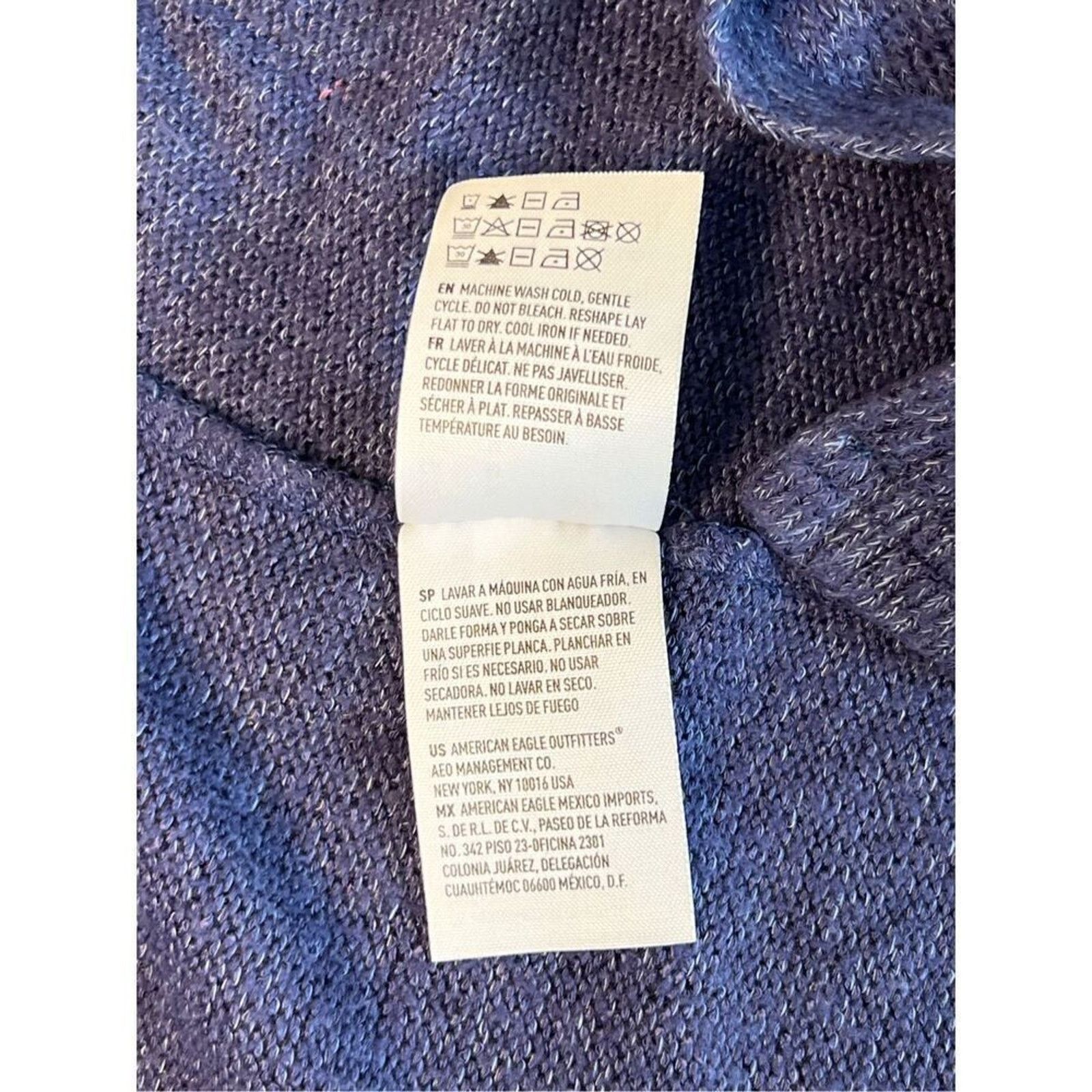 American Eagle Outfitters American Eagle Blue Open Shrug Cardigan Sweater MEDIUM Size M / US 6-8 / IT 42-44 - 10 Thumbnail