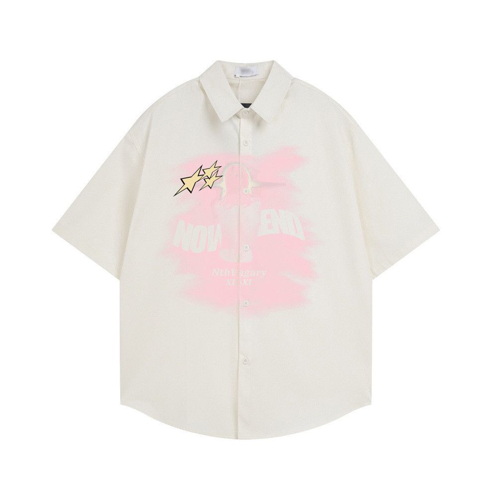 Japanese Brand American hip-hop blurry human figure print shirt Size US M / EU 48-50 / 2 - 1 Thumbnail