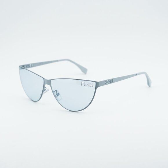 Fendi Fendi FE40138U 85V Sunglasses Blue Cat Eye Frame, Blue Lense Size ONE SIZE - 9 Thumbnail