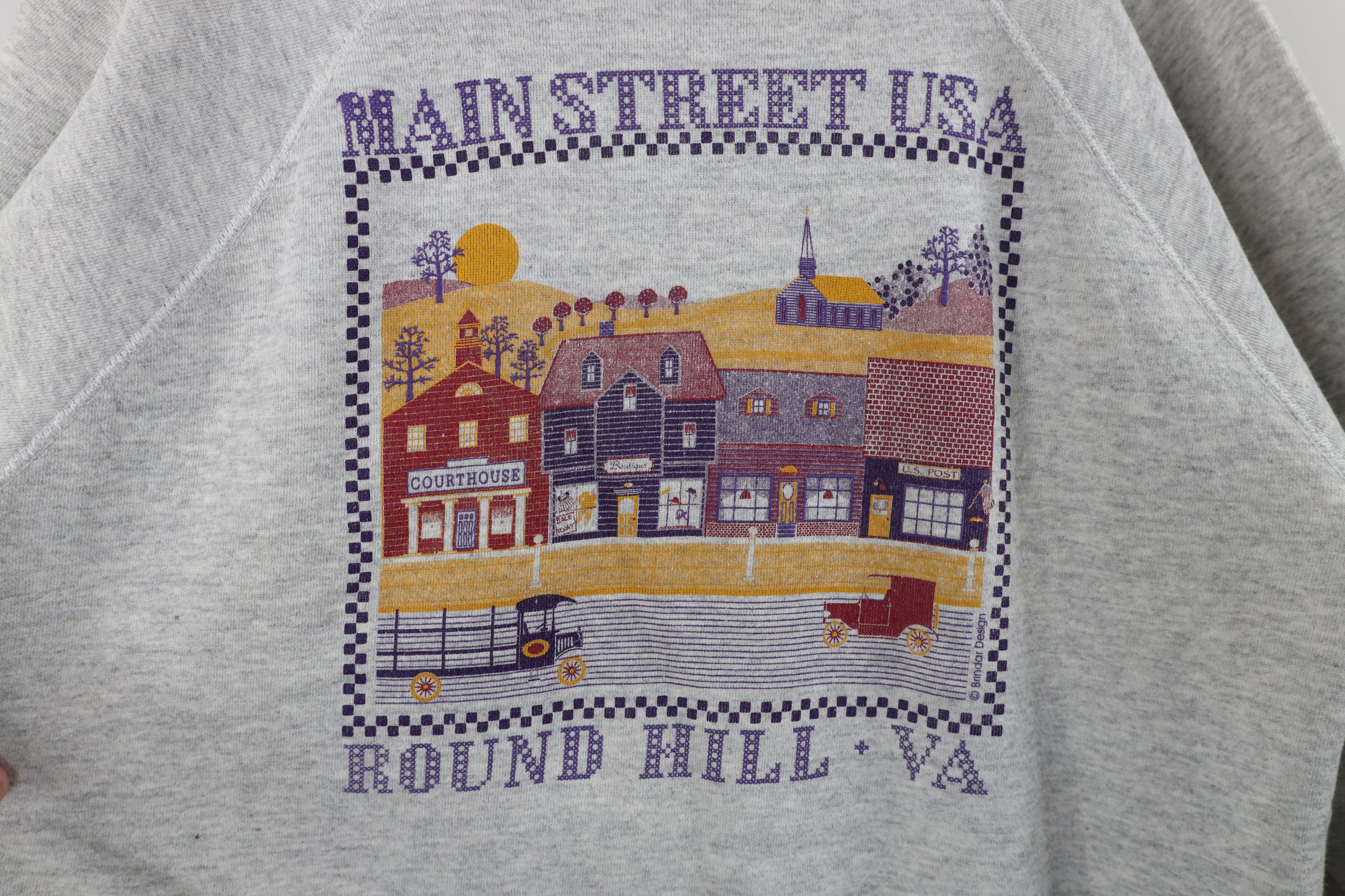 Vintage Vintage 90s Country Virginia Collared Sweatshirt Gray USA Size XL / US 12-14 / IT 48-50 - 4 Thumbnail