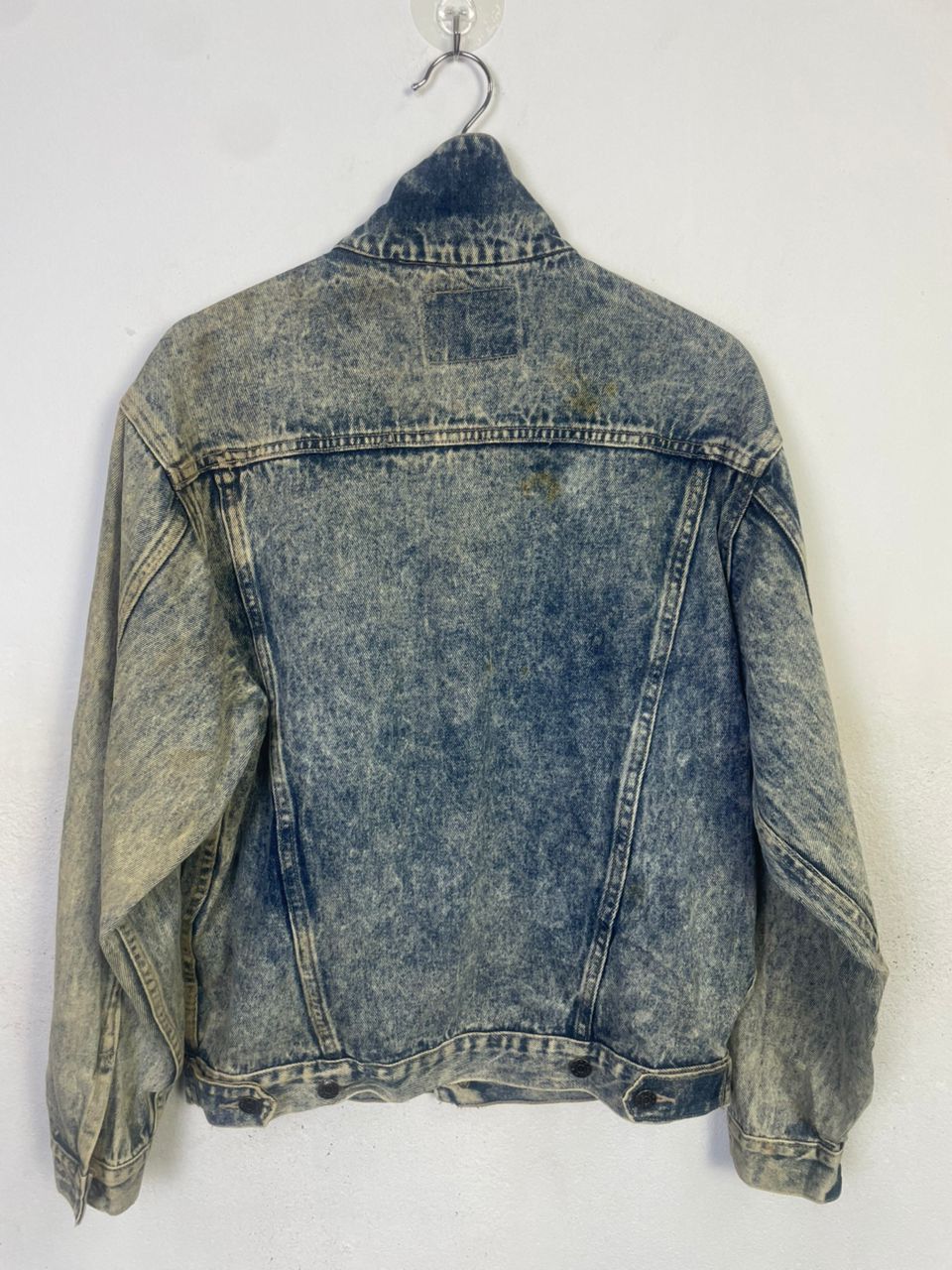 Designer Bright Light Vintage Stone Wash Denim Jacket Size US L / EU 52-54 / 3 - 7 Thumbnail