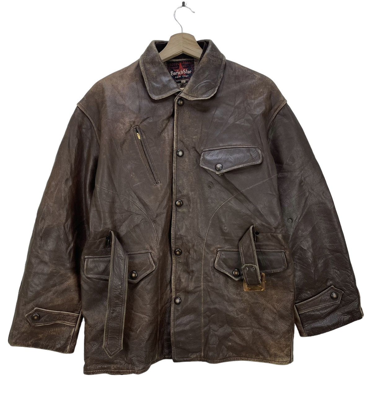Andrew Marc Vintage 90s Genuine Cow Hide Leather Jacket Size US M / EU 48-50 / 2 - 3 Thumbnail