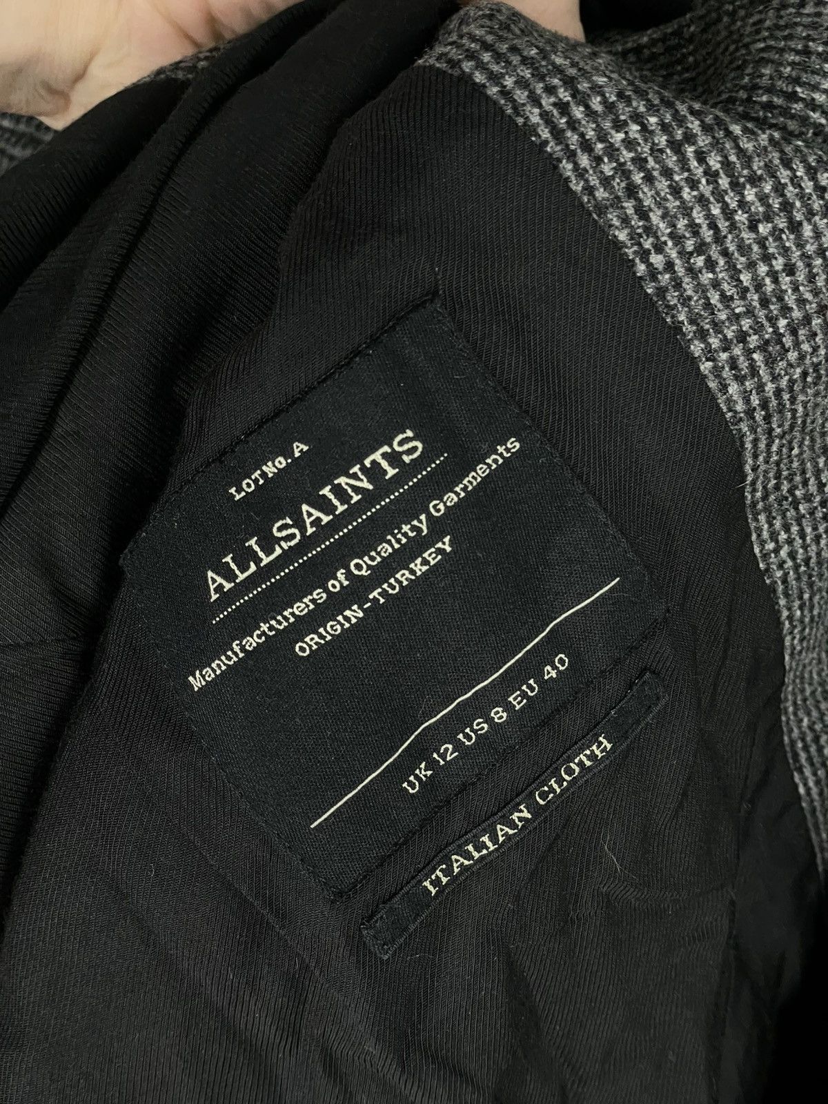 Allsaints × Vintage Allsaints wool Avant Garde coat Streetwear Y2K Size US S / EU 44-46 / 1 - 7 Thumbnail