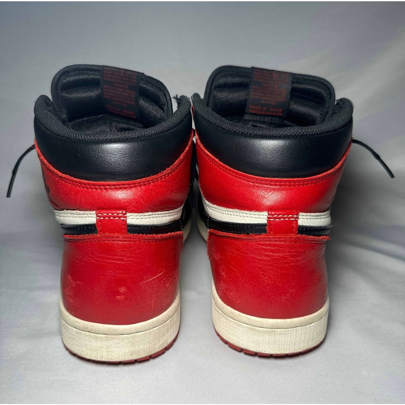 Jordan Brand × Nike Size 11 Nike Air Jordan 1 Retro High OG Bred Toe Men's Shoes Size US 11 / EU 44 - 5 Thumbnail