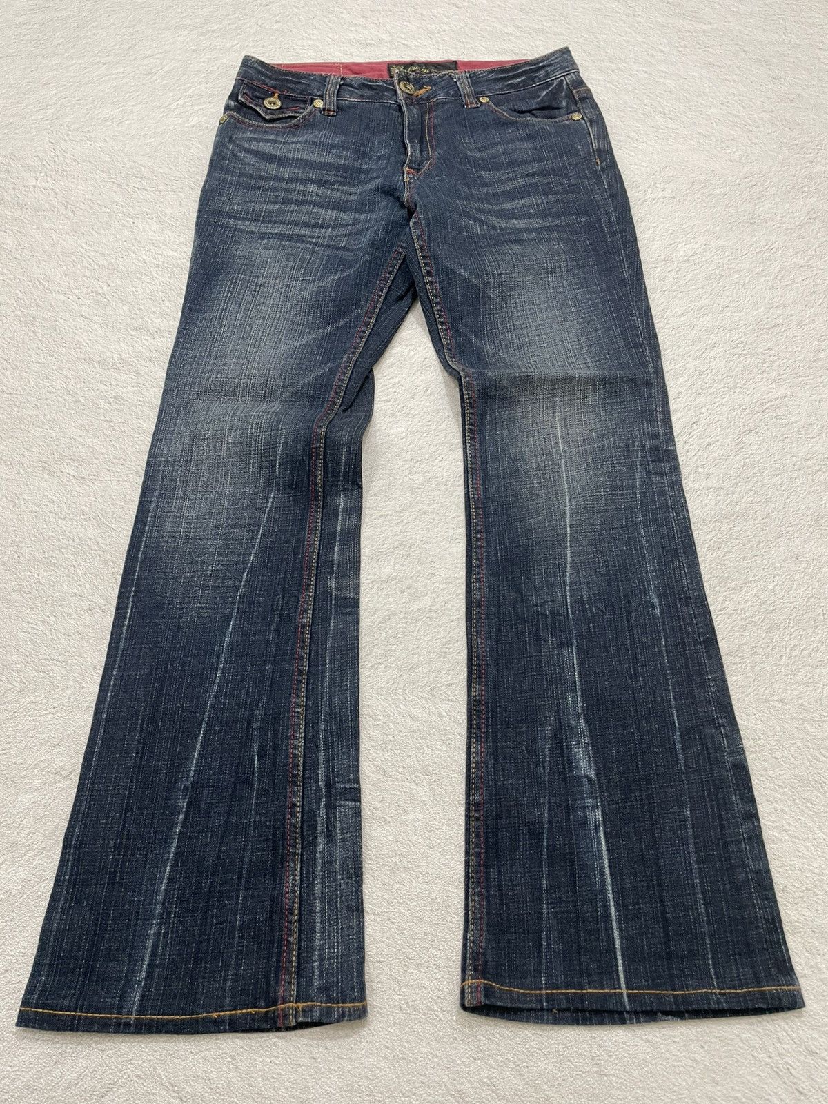 Japanese Brand 2000s Diesel Flared Denim Wash Jeans Bootcut Rare Y2K if6was Size 28" / US 6 / IT 42 - 1 Thumbnail