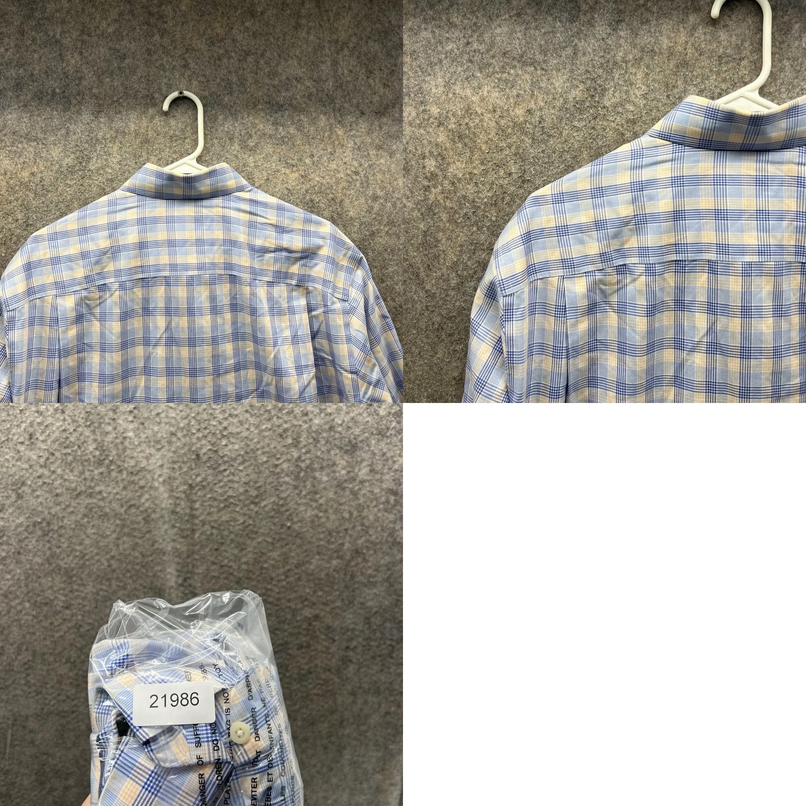 Orvis VINTAGE Orvis Shirt Men Medium Adult Blue Yellow Plaid Button-Down Preppy Casual, Button-Up, All Seasons, Regular fit, Wool? (Note: keep as Canvas) Size US M / EU 48-50 / 2 - 9 Thumbnail