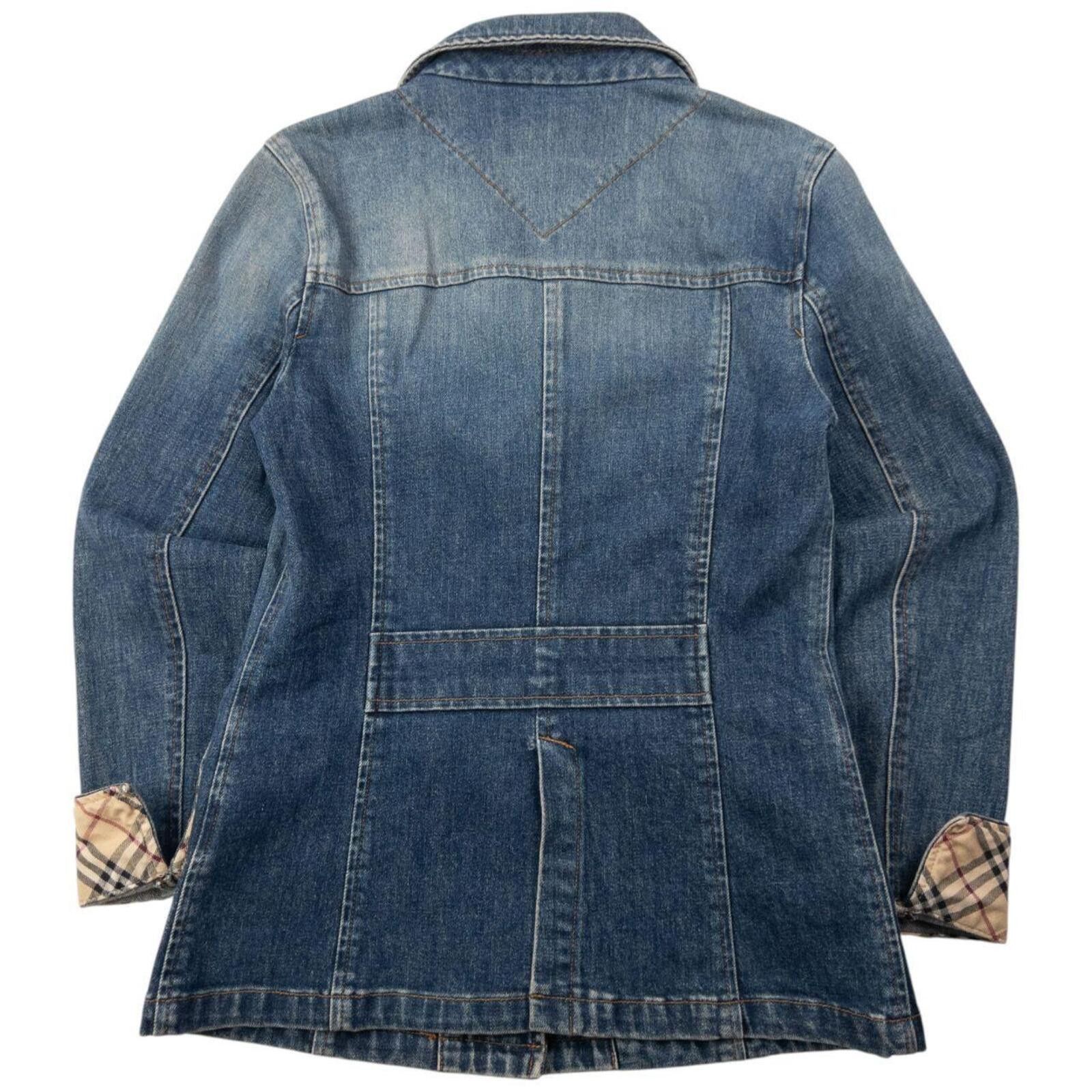 Burberry Vintage 2000s Burberry Blue Label Cuff Denim Jacket Size S Size S / US 4 / IT 40 - 2 Thumbnail