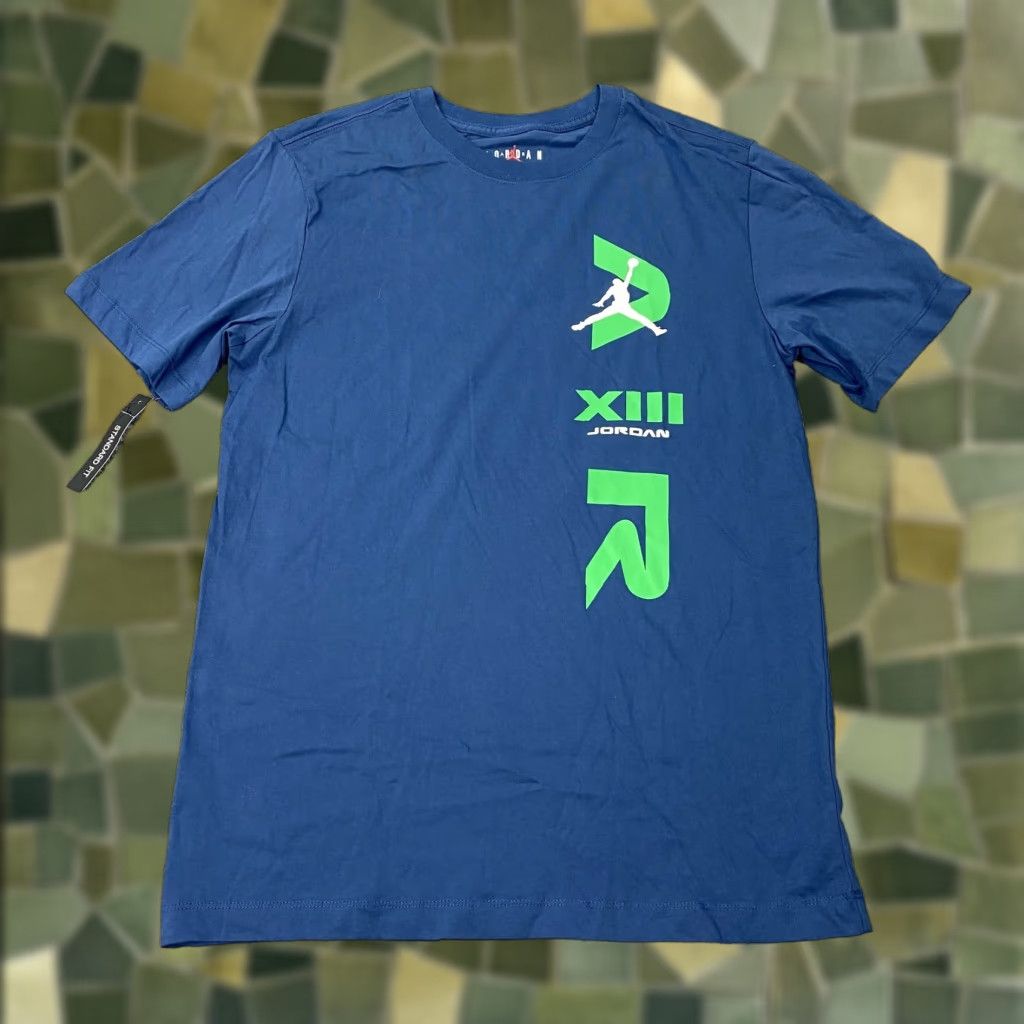 Jordan Brand Jordan Shirt Men Small Blue Graphic Tee Regular Fit Crew Neck Sports Streetwear Mens Size US S / EU 44-46 / 1 - 1 Thumbnail