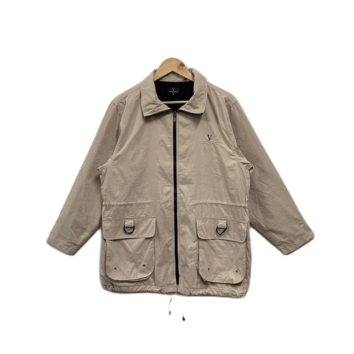 Japanese Brand Vintage Claudio Valentino nylon jacket Size US L / EU 52-54 / 3 - 1 Thumbnail