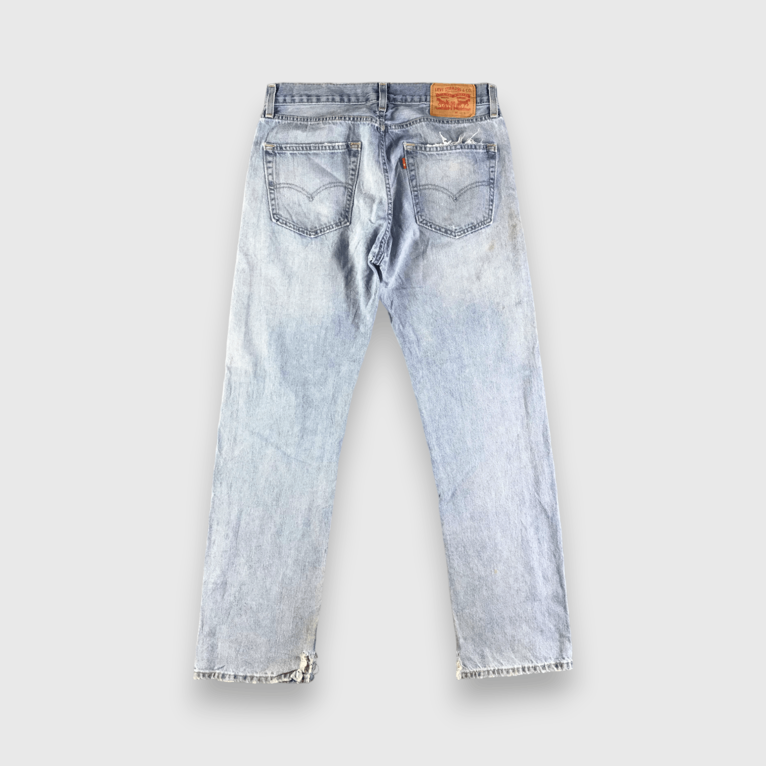 Levi's Vintage Blue Wash Levis 505 Jeans-J4444 Size US 33 - 2 Thumbnail
