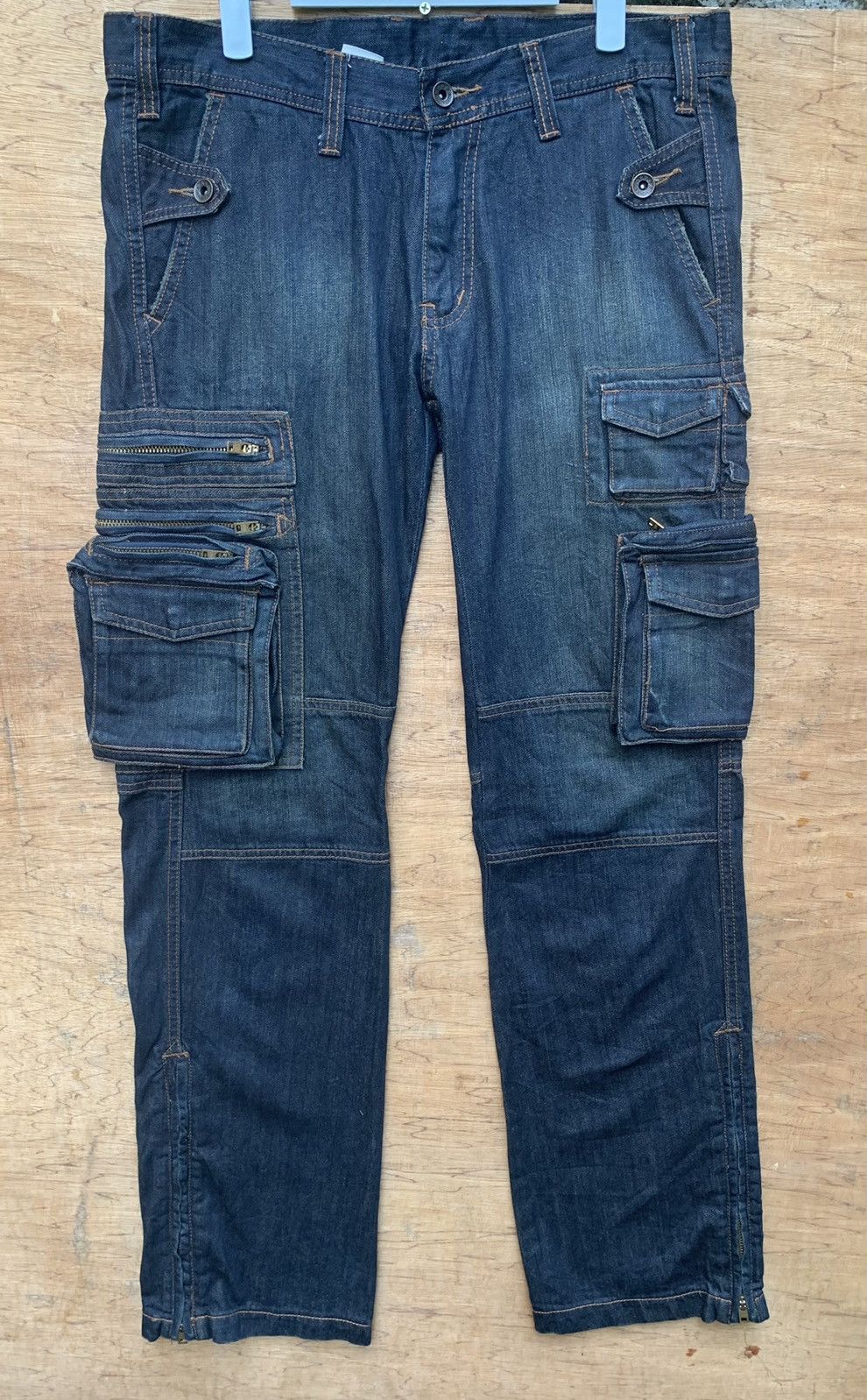 Japanese Brand 🔥🔥 abx Multipocket Tactical Denim Pants Size US 33 - 2 Thumbnail