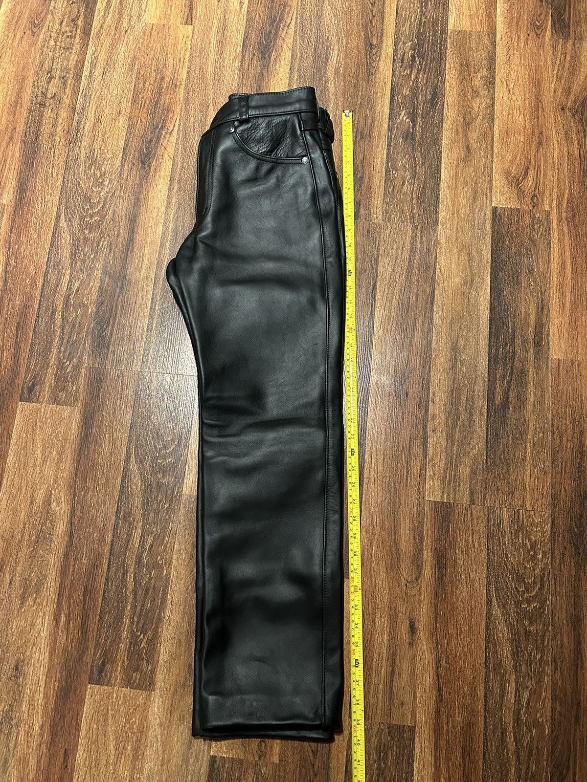 Schott Vintage Men’s 30x31 biker leather pants schott made in USA Size US 30 / EU 46 - 6 Thumbnail