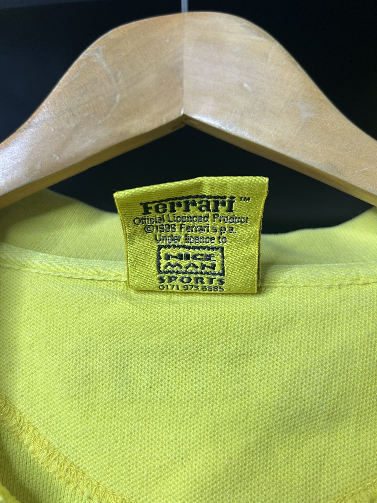 Ferrari Vintage Ferrari Yellow Polo Shirt 90s XL Size US XL / EU 56 / 4 - 3 Thumbnail