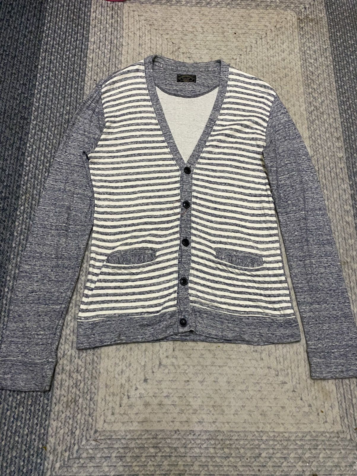 291295=Homme 291295=Homme Custom Made Stripe Cardigan Size US S / EU 44-46 / 1 - 2 Thumbnail