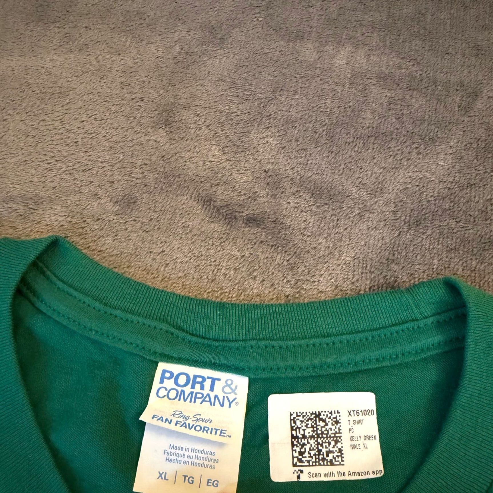 Port & Company Port & Company T-Shirt Mens XL Graphic Print Crew Neck Short Sleeve Cotton Blend Green Size US XL / EU 56 / 4 - 2 Thumbnail