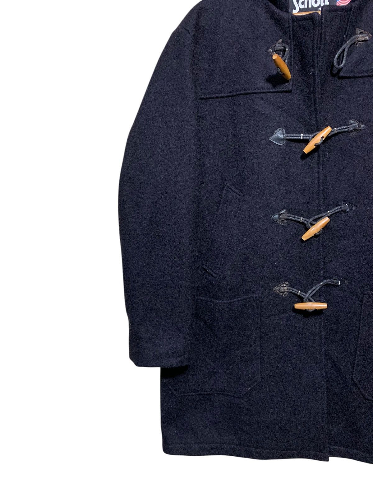 Schott 🔥SCHOTT NYC WOOL DUFFLE COATS JACKET Size US M / EU 48-50 / 2 - 2 Thumbnail