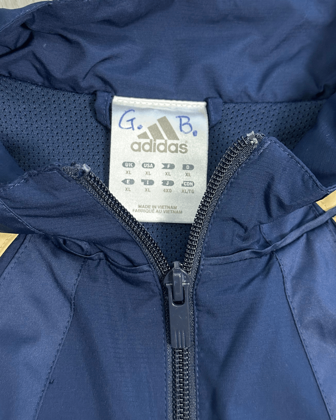 Adidas × Vintage Vintage 2005 Adidas ClimaLite Men's Navy Track Jacket - XL Size US XL / EU 56 / 4 - 8 Thumbnail