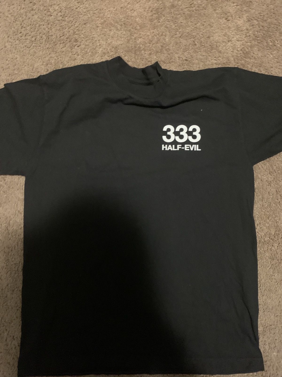 Half Evil × Supreme HALF EVIL BLACK AND WHITE LOGO TEE Size US M / EU 48-50 / 2 - 1 Thumbnail