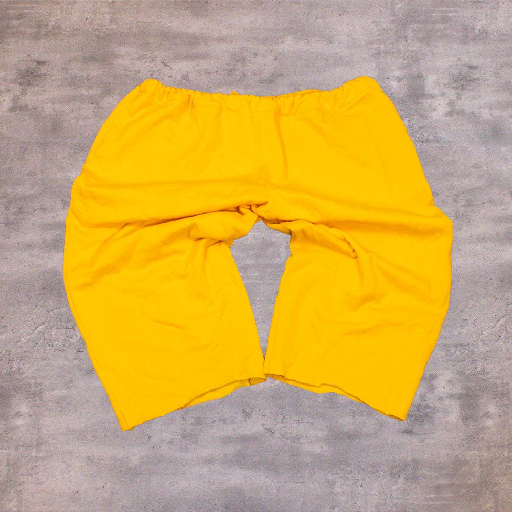 Handmade Y2K 00's Baggy Relax Fit Wide Yellow Sweatpant's Size US 44 / EU 60 - 2 Thumbnail