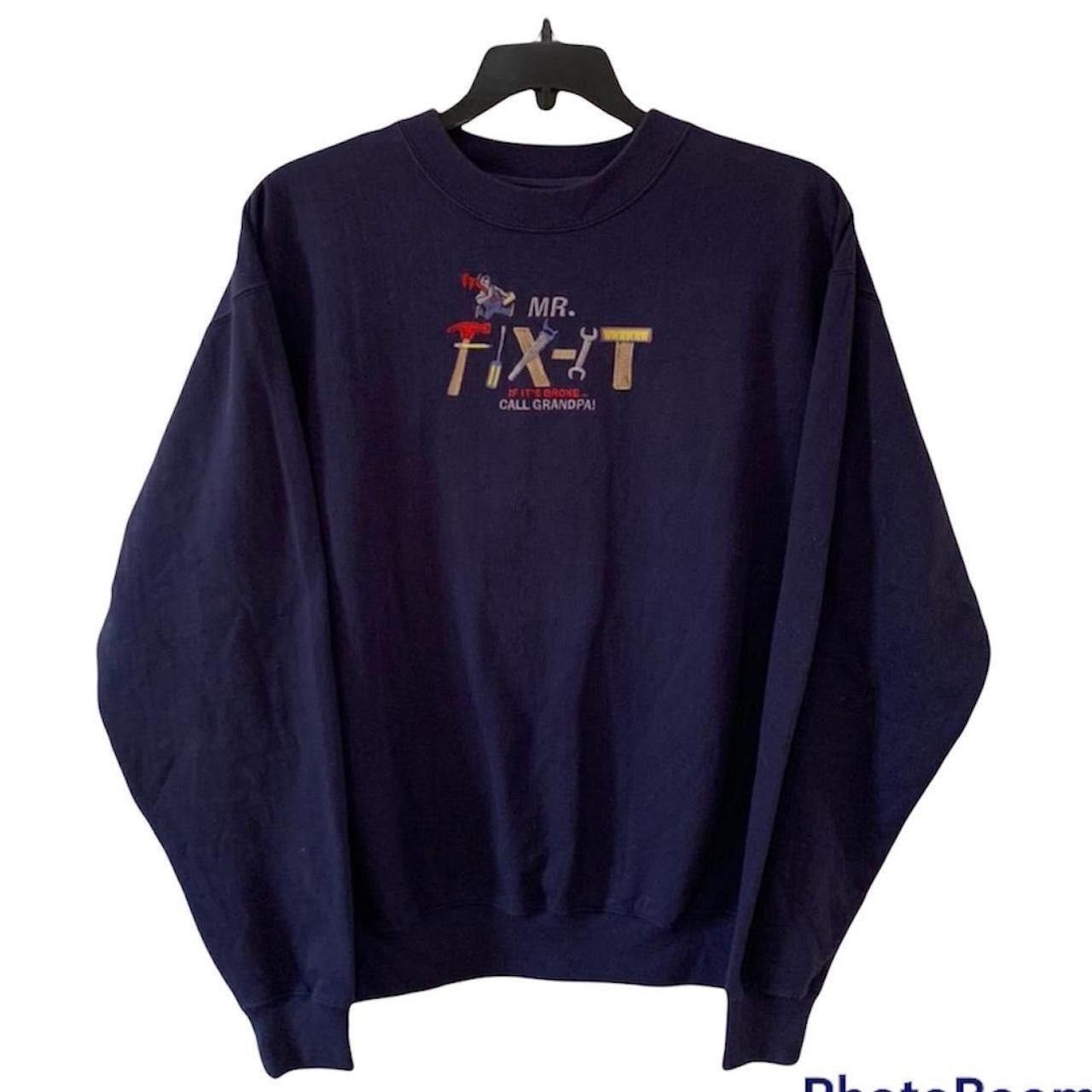 Vintage Vintage 90s Grandpa Sweatshirt Size US XL / EU 56 / 4 - 2 Thumbnail