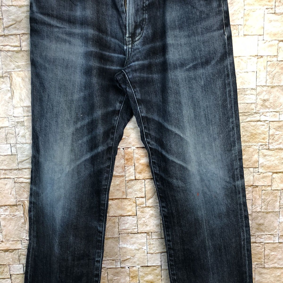 Uniqlo Japan uniqlo faded Blue vintage denim Jeans #A348 Size US 33 - 6 Thumbnail