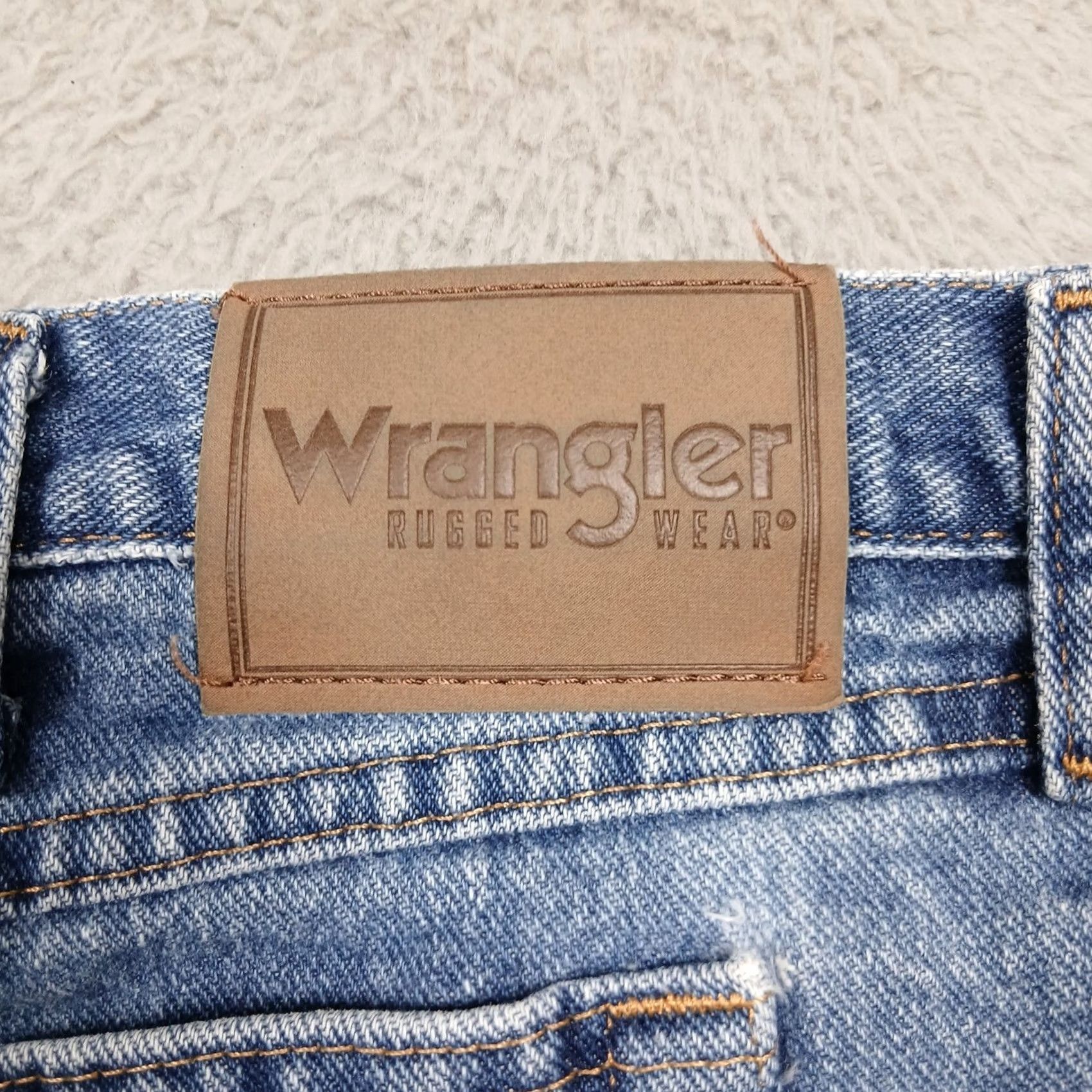 Wrangler Wrangler Jeans Mens 46 Blue Rugged Wear Men 46x28 Cotton Denim Made Nicaragua Size US 30 / EU 46 - 4 Thumbnail