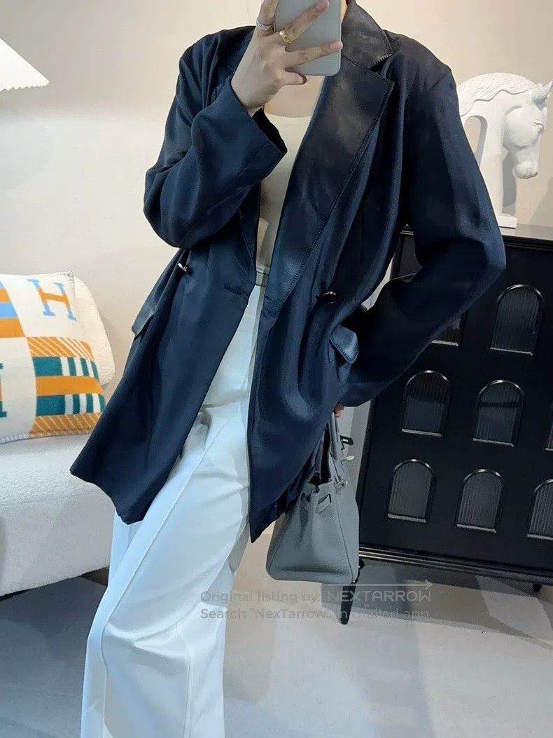 Hermes Hermes 24-Year-Old Mulberry Silk and Sheepskin Patchwork J Size XS / US 0-2 / IT 36-38 - 6 Thumbnail
