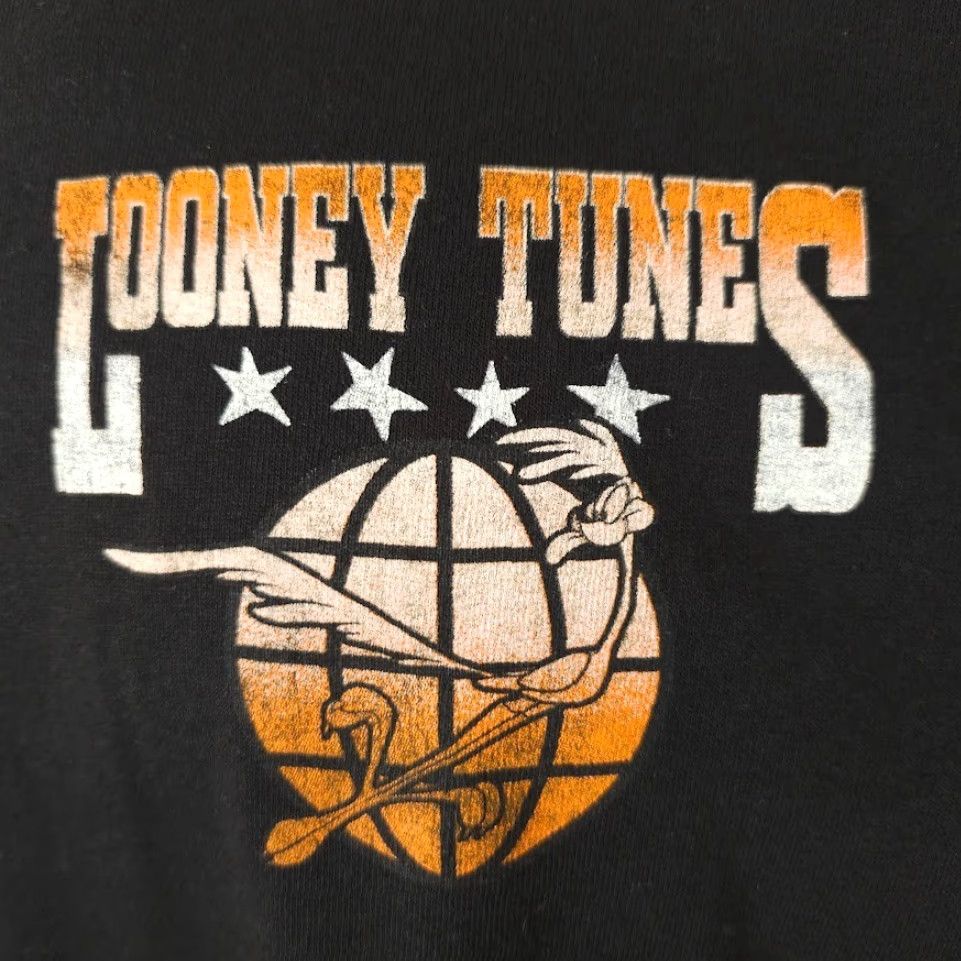 Vintage Looney Tunes T-Shirt Mens XL Black Wile E Coyote Roadrunner Warner Bros Size US XL / EU 56 / 4 - 3 Thumbnail