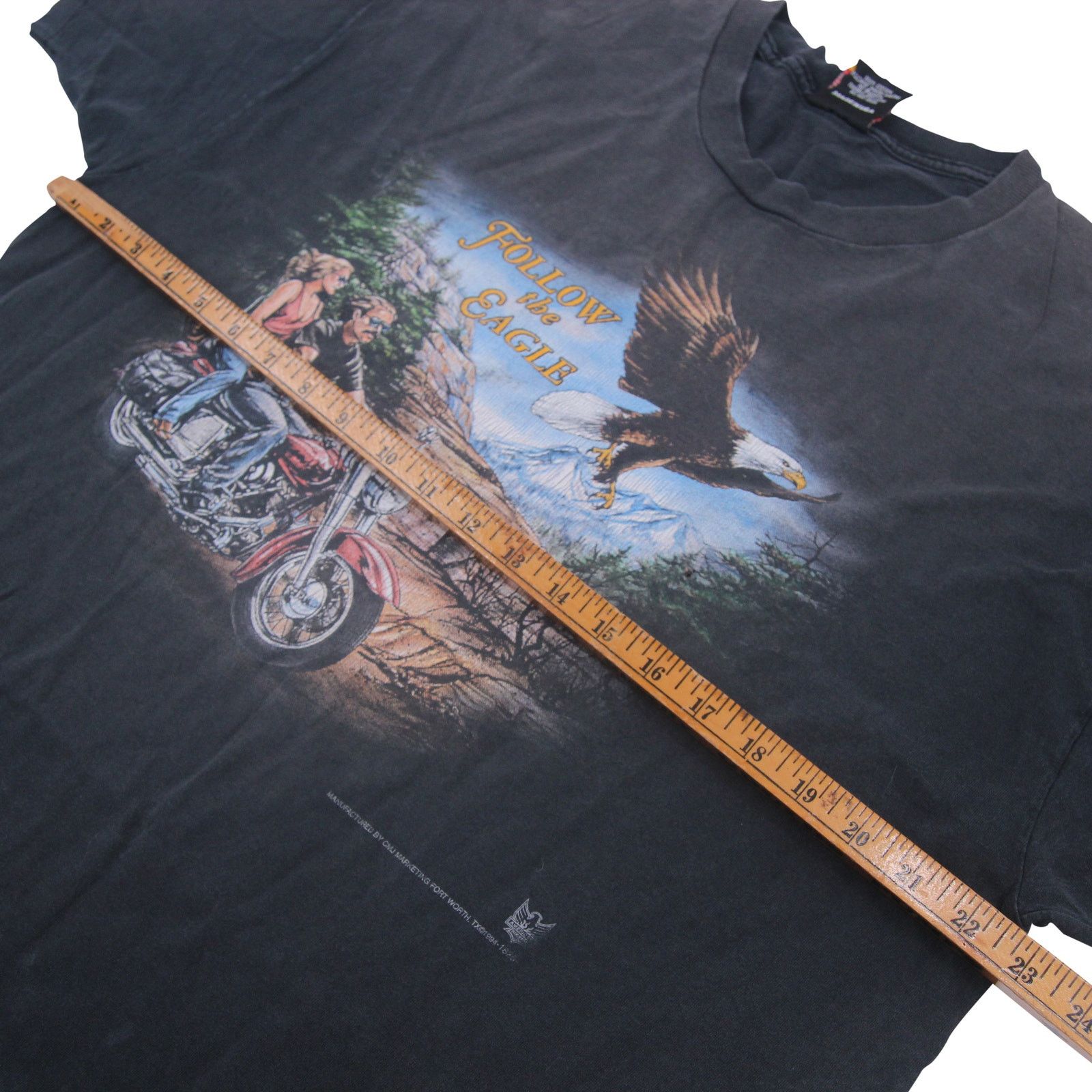 Vintage Vintage 3D Emblem "Follow the Eagle" Graphic T Shirt Size US XL / EU 56 / 4 - 7 Thumbnail