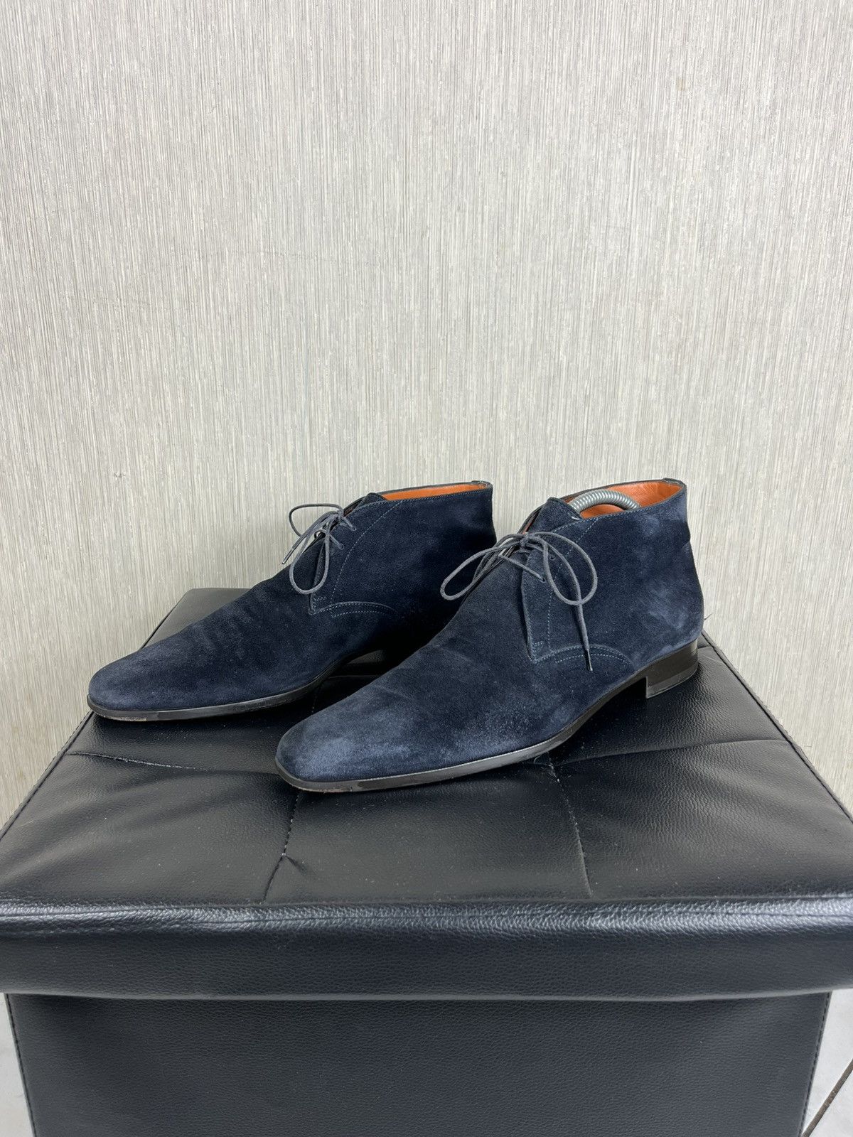 Santoni Santoni for Oger suede leather high top boots shoes handmade Size US 8.5 / EU 41-42 - 2 Thumbnail