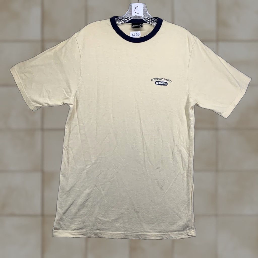 Vintage VINTAGE GEAR FOR SPORTS Norwegian Majesty Cruises T-Shirt Unisex Adults Medium Beige 90s Ocean Cruise Logo Size US M / EU 48-50 / 2 - 1 Thumbnail