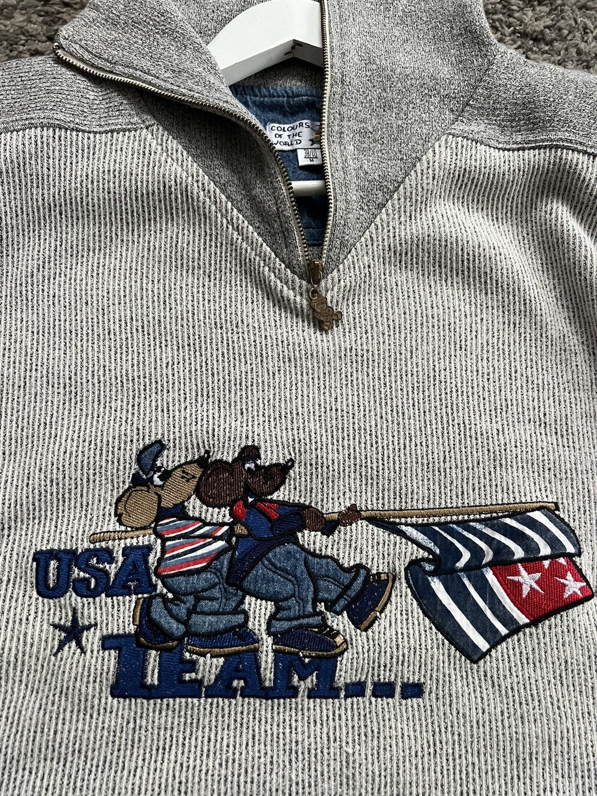 USA Olympics × Vintage USA olympic 1996 1/4 zip pullover Colours of the world Size US M / EU 48-50 / 2 - 4 Thumbnail