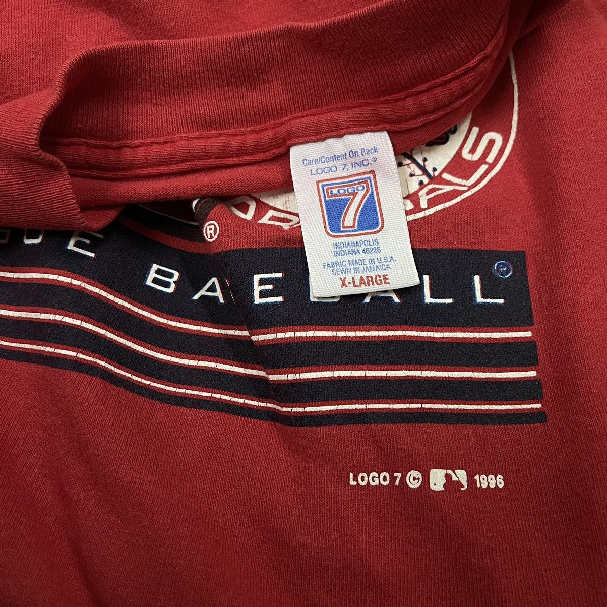 Logo 7 Vintage 90s St Louis Cardinals MLB Tshirt Size US L / EU 52-54 / 3 - 3 Thumbnail