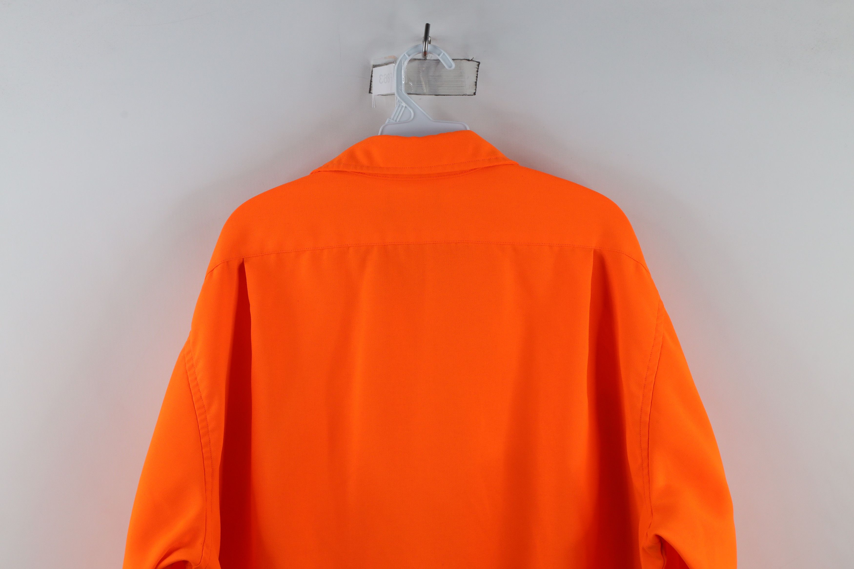 Cabelas × Vintage Vintage 90s Cabelas Heavyweight Button Shirt Blaze Orange Size US XXL / EU 58 / 5 - 14 Thumbnail