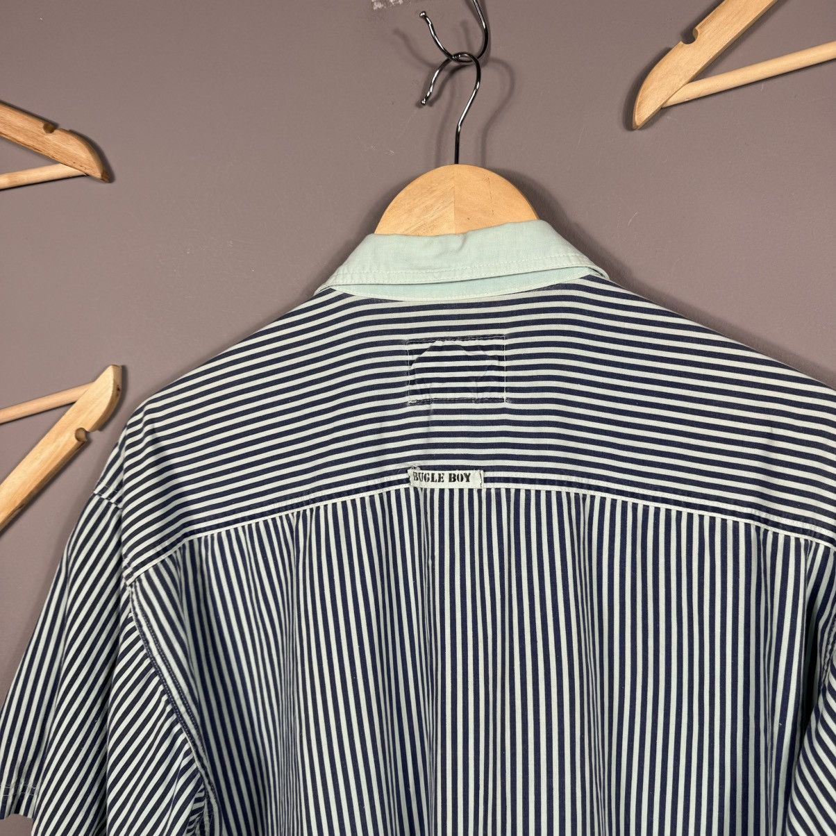 Vintage Vintage Bugle Boy Striped Workwear Shirt Size US M / EU 48-50 / 2 - 8 Thumbnail