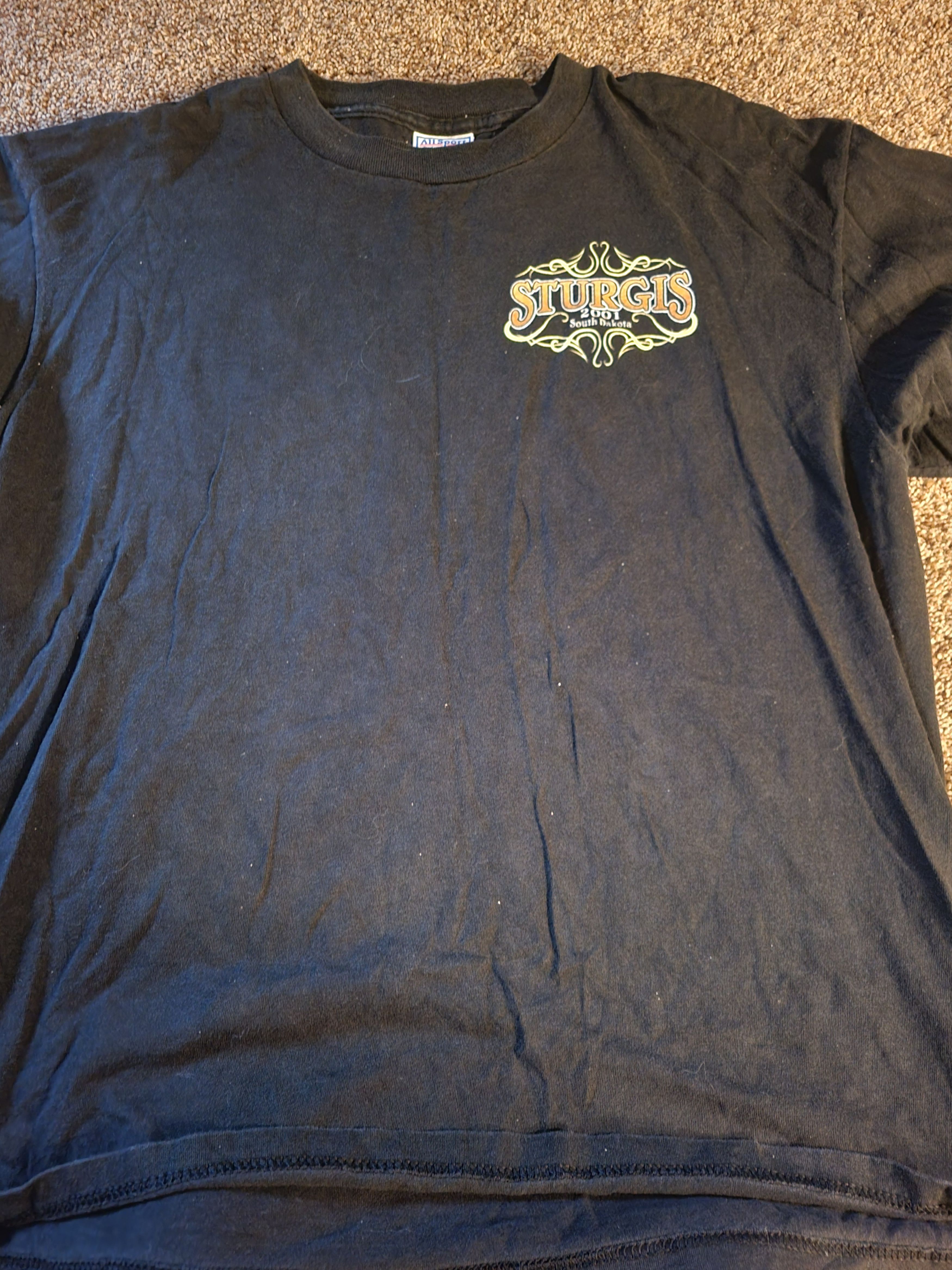 Harley Davidson Harley Davison vintage 2001 Sturgis t shirt Size US XL / EU 56 / 4 - 4 Thumbnail