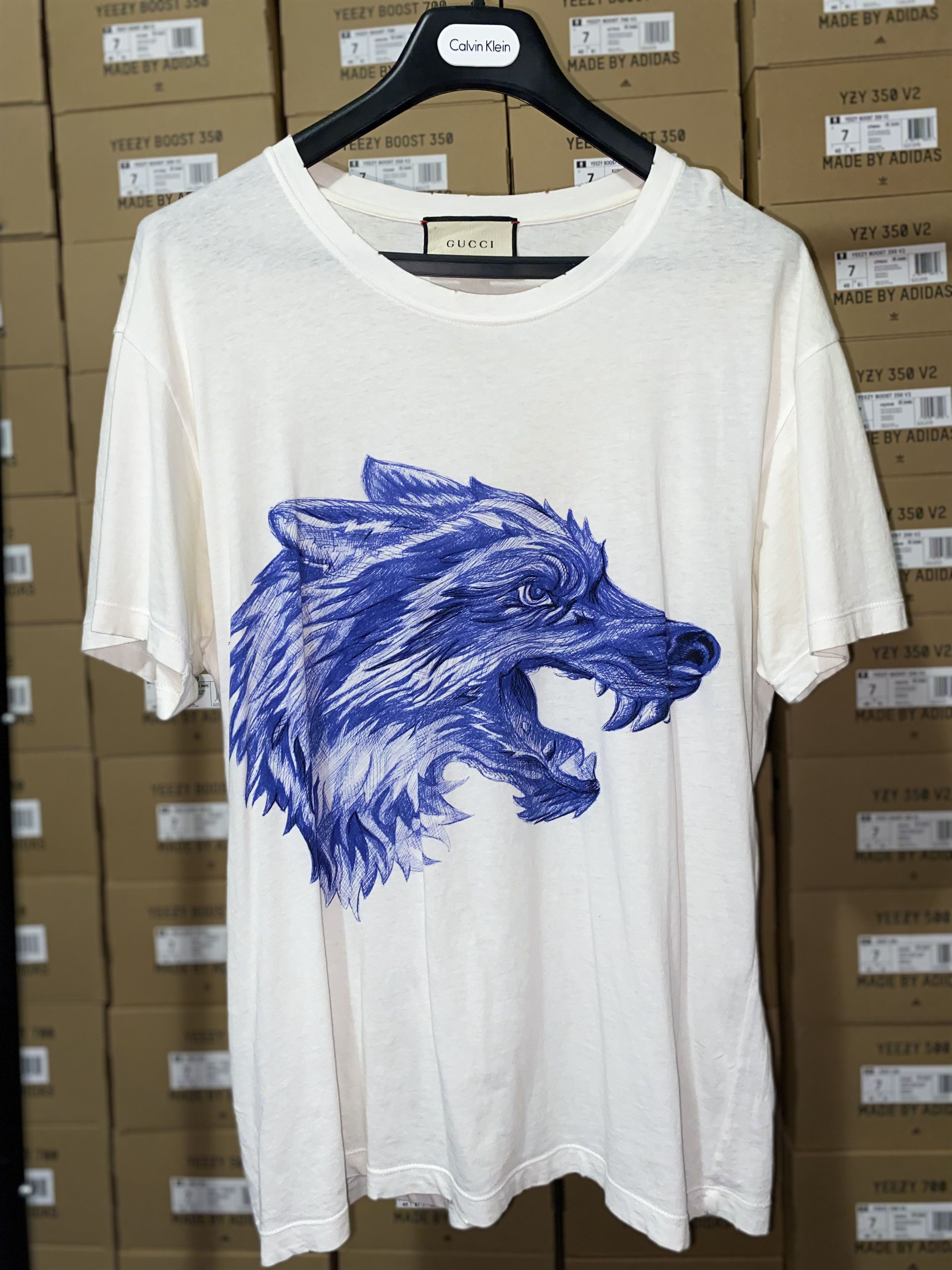 Gucci Wolf Tee Grailed